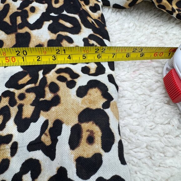 Talbots Women's Classic Cotton Shirt Leopard Print Casual LS Button-Up, Sz XL - Picture 8 of 8